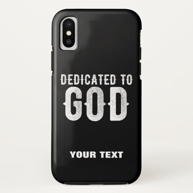 BESTIMMT AUF COOLEN, KUNDENBEWEGLICHEN WEISSEN TEX Case-Mate iPhone HÜLLE (Rückseite)