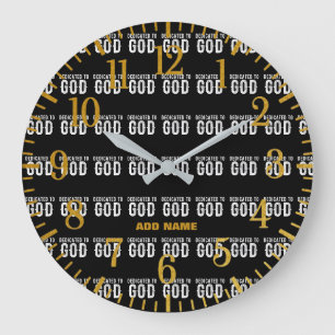 BESTIMMT AUF COOLEN, KUNDENBEWEGLICHEN WEISSEN TEX GROßE WANDUHR