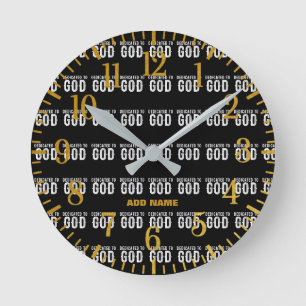 BESTIMMT AUF COOLEN, KUNDENBEWEGLICHEN WEISSEN TEX RUNDE WANDUHR