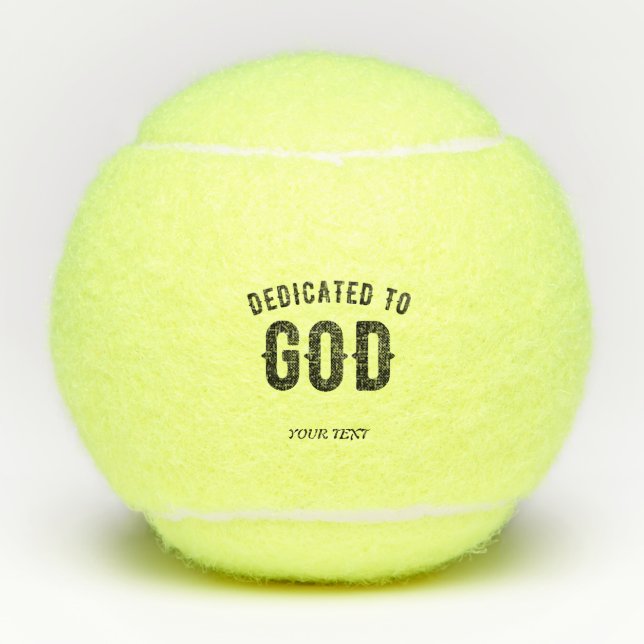 BESTIMMT AUF COOLEN KUNDENSCHWARZTEXT TENNISBÄLLE (Vorderseite)