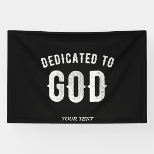 BESTIMMT AUF GOTT KUNSTBAR COOL WEISS TEXT BANNER
