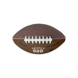 BESTIMMT AUF GOTT KUNSTBAR COOL WEISS TEXT FOOTBALL