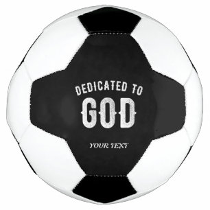 BESTIMMT AUF GOTT KUNSTBAR COOL WEISS TEXT FUßBALL