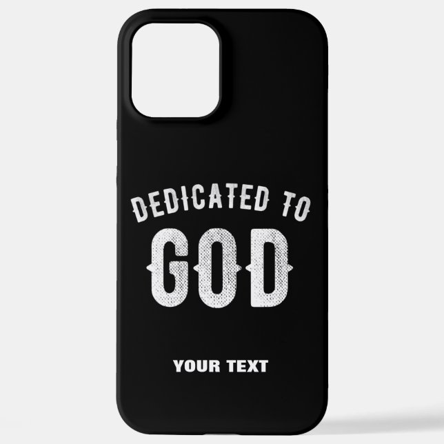 BESTIMMT AUF GOTT KUNSTBAR COOL WEISS TEXT iPhone 12 PRO MAX HÜLLE (Rückseite)