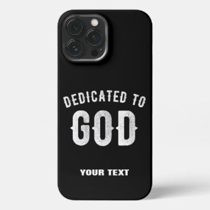 BESTIMMT AUF GOTT KUNSTBAR COOL WEISS TEXT iPhone 13 PRO MAX HÜLLE