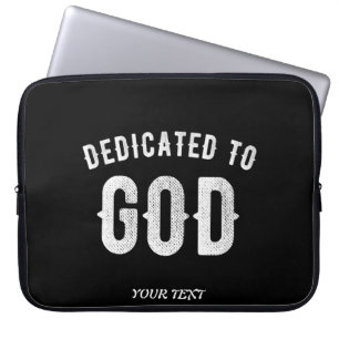 BESTIMMT AUF GOTT KUNSTBAR COOL WEISS TEXT LAPTOPSCHUTZHÜLLE