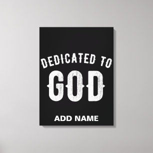 BESTIMMT AUF GOTT KUNSTBAR COOL WEISS TEXT LEINWANDDRUCK