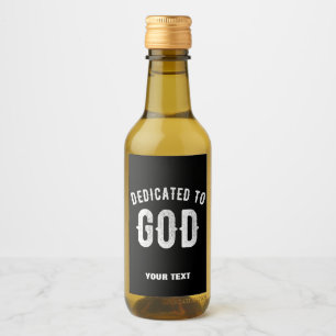 BESTIMMT AUF GOTT KUNSTBAR COOL WEISS TEXT WEINETIKETT