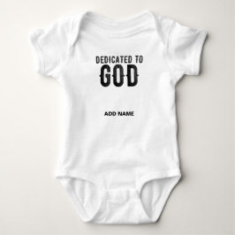 BESTIMMT AUF GOTT-KUNSTBARE COOLE SCHWARZE TEXT BABY STRAMPLER