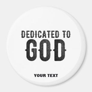 BESTIMMT AUF GOTT-KUNSTBARE COOLE SCHWARZE TEXT MAGNET