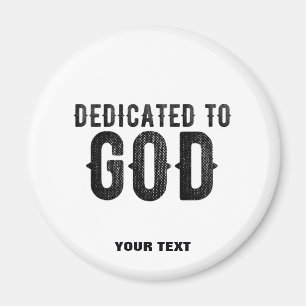 BESTIMMT AUF GOTT-KUNSTBARE COOLE SCHWARZE TEXT MAGNET