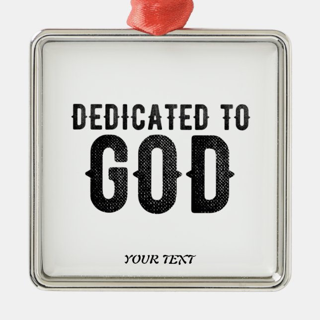 BESTIMMT AUF GOTT-KUNSTBARE COOLE SCHWARZE TEXT ORNAMENT AUS METALL (Vorne)
