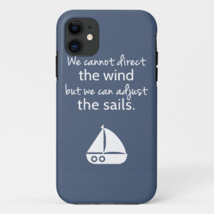 Bestimmtheits-Denkrichtung-Seesegelboot Zitat Case-Mate iPhone Hülle