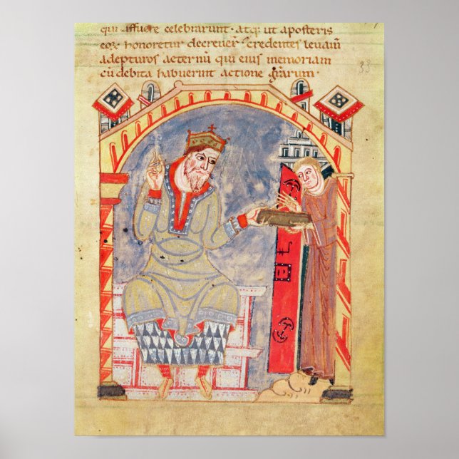 Bestimmung an Charles den Bald von Poster (Vorne)