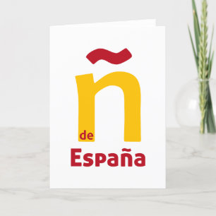 Bestimmung de España Dankeskarte