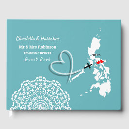 Bestimmung der Philippinen-Hochzeit Gästebuch