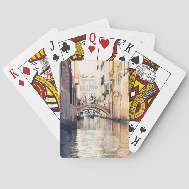 Bestimmungen Venice Gondolas Fotograph Spielkarten (Rückseite)