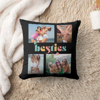 Bestis Retro 4 Foto Beste Freunde und Bekannte Kissen
