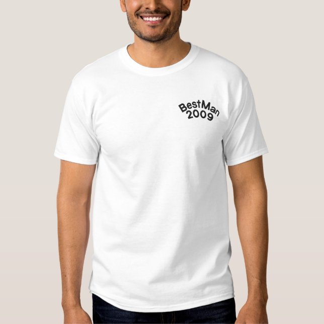 BestMan Besticktes T-Shirt (Vorderseite)