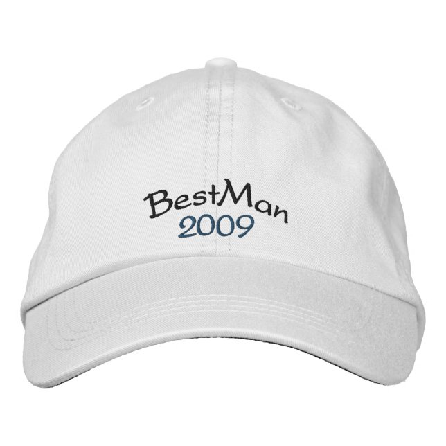 BestMan-Hut - maßgeschneidert - individuell angepa Bestickte Kappe (Vorderseite)