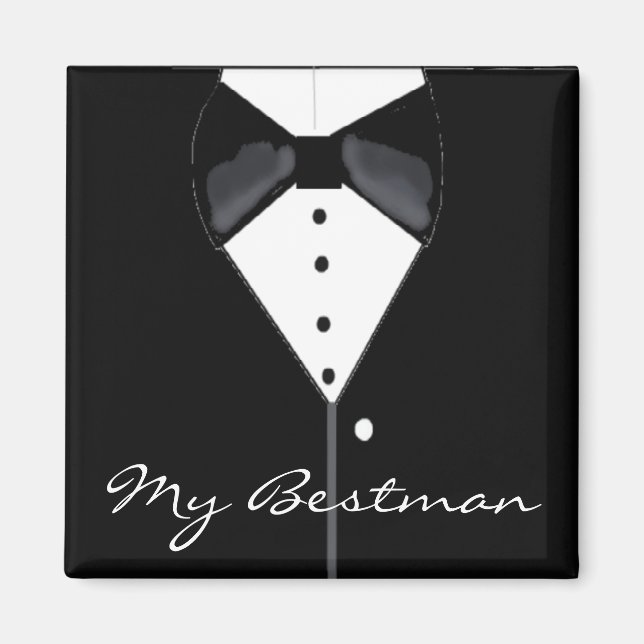Bestman Wedding Tuxedo Magnet (Vorne)