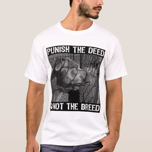 Bestrafen Sie den BRIEF, nicht die ZUCHT T-Shirt (Vorderseite)