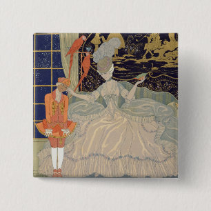 Bestrafung die Seite (Farbelitho) Button