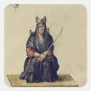 Bestrafung eines Sorceress Quadratischer Aufkleber