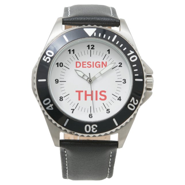 BESTSELLER! Armbanduhr für Männer - ⌚- schwarzes L (Vorderseite)