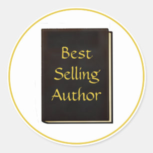 Bestseller-Autorenbuch Runder Aufkleber