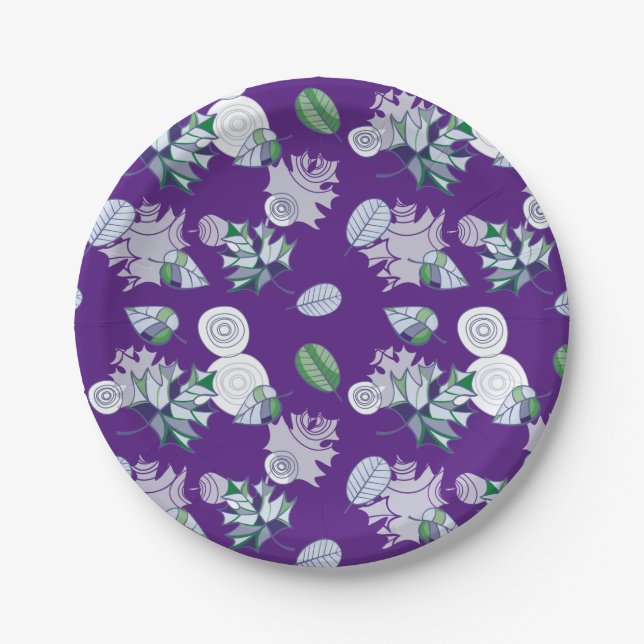 Bestseller Blumendesign für Hochzeiten Pappteller (Vorderseite)