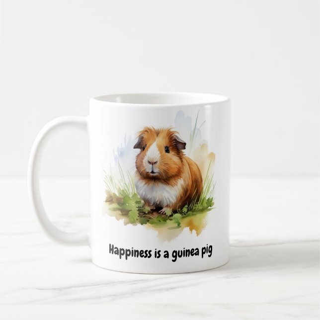 BESTSELLER! Guinea Schweinefleisch Tasse - Glück i (Links)