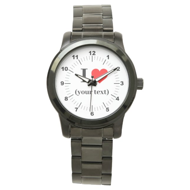 BESTSELLER! Ich ❤️ Armbanduhr für Frauen (Vorderseite)