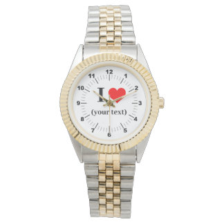 BESTSELLER! Ich ❤️ zwei Tonen Armband beobachten Armbanduhr