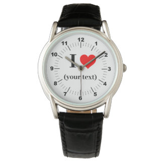 BESTSELLER ! Montre en ❤️ cuir noir