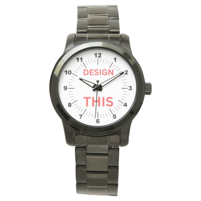 BESTSELLER ! Montre Homme - ⌚- Noir surdimensionné (devant)