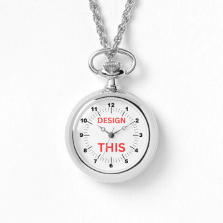 BESTSELLER! Silver Necklace Watch - Personalisiert Armbanduhr