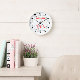 BESTSELLER! Uhr, 10" runder weißer Holzrahmen 🕗 Uhr