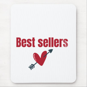 Bestseller Valentins Herz Pfeil T-Shirt Mousepad