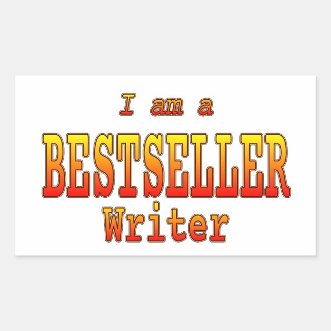 Bestseller Writer Stickers (Vorderseite)