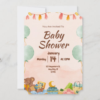 BESTSLELER ! Invitation baby shower