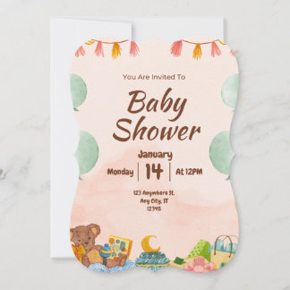 BESTSLELER ! Invitation baby shower