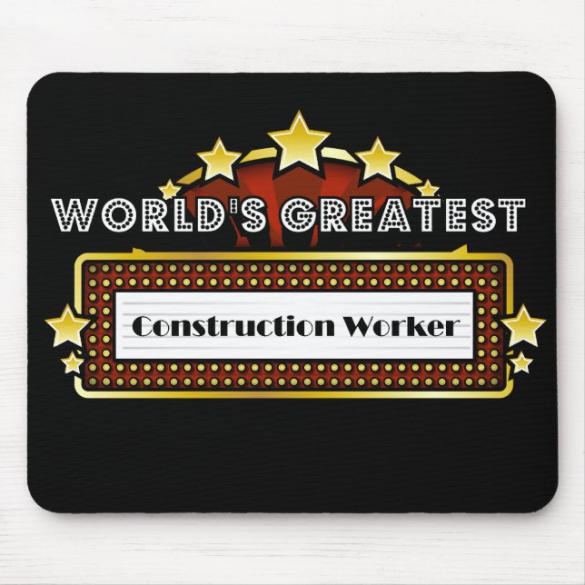 Bestste der Bau-Arbeitskraft der Welt Mousepad (Vorne)