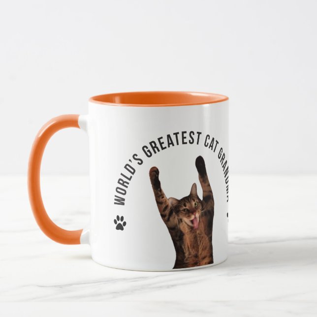 Bestste die Katzen-Großmutter der Welt Tasse (Links)