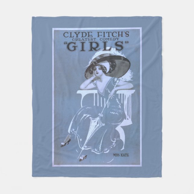 Bestste Komödie Clydes Fitchs, "Mädchen-" Theater Fleecedecke (Vorderseite)