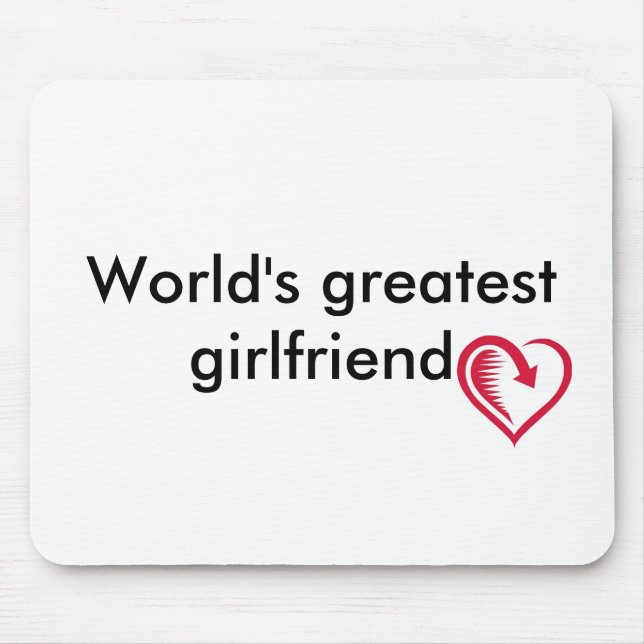 Bestste Mausunterlage die Freundin der Welt Mousepad (Vorne)