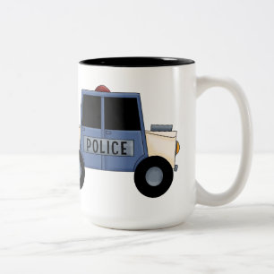 Bestste Polizist-Tasse der Welt Zweifarbige Tasse