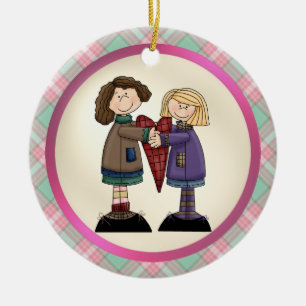 Bestste Schwesterverzierung der Welt Keramikornament