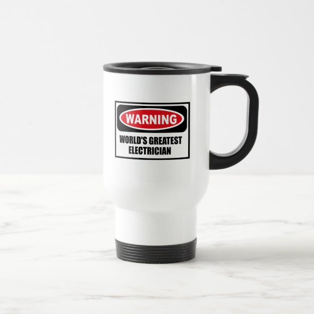BESTSTE Tasse der ELEKTRIKER der warnende WELT (Rechts)