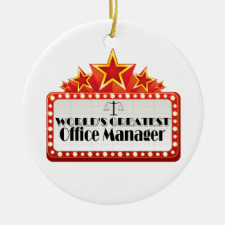 Bestster Bürovorsteher der Welt Keramik Ornament